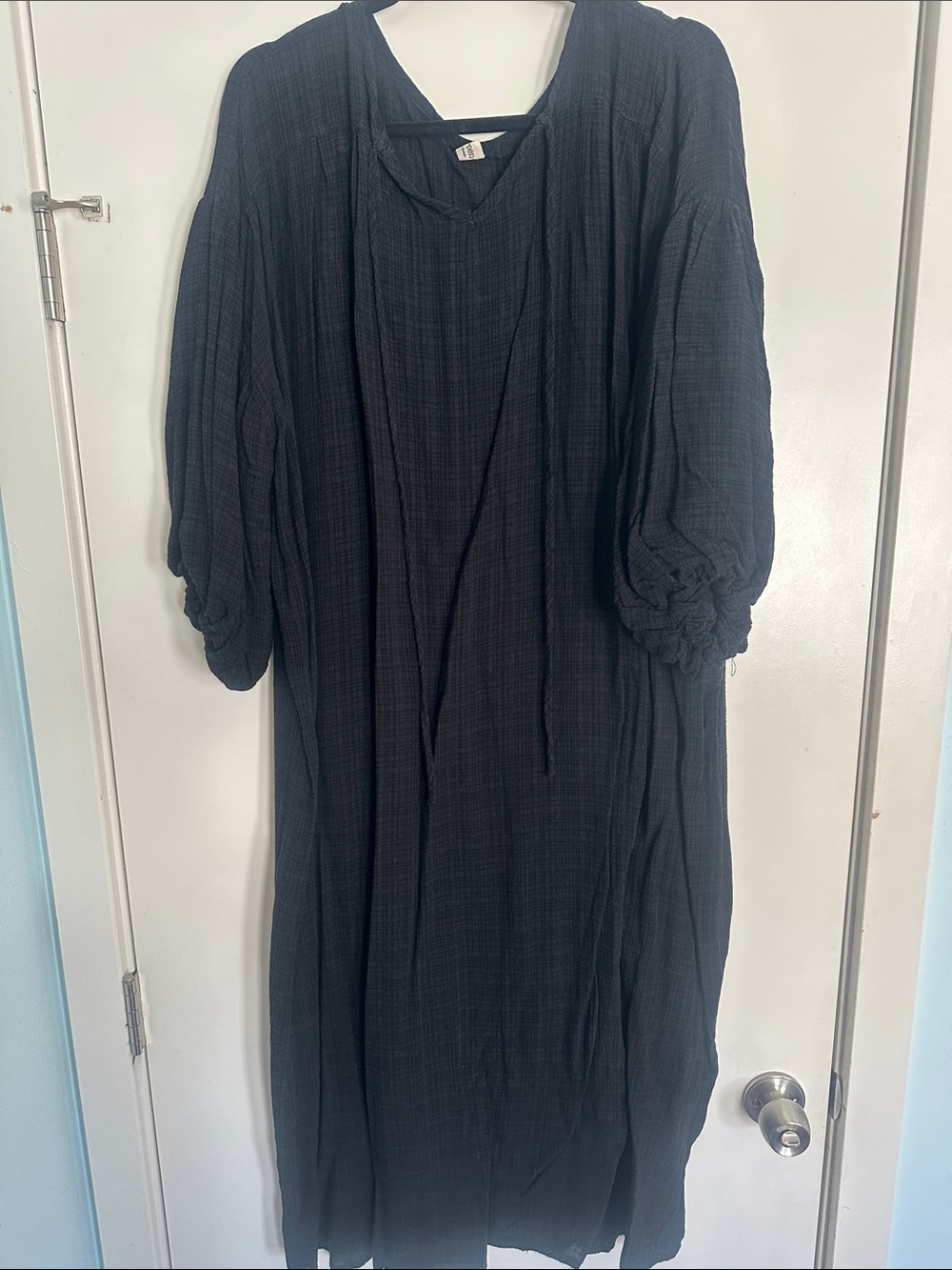 Maureen + Something White Black Dress Made in Indonesia One Size